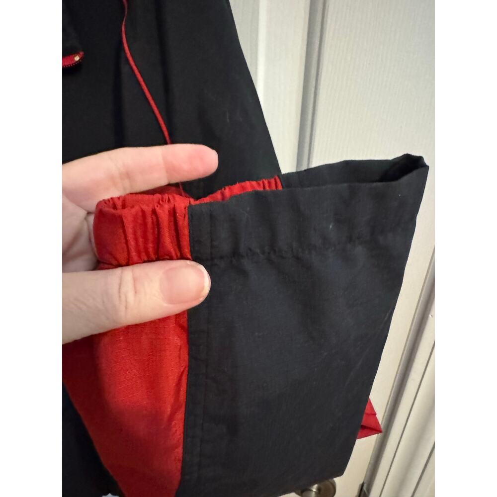 Nike Vintage Y2K Men's Half-zip Colorblock Windbreaker Jacket Black Red XL - Picture 5 of 8